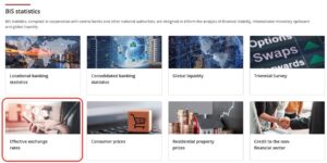 BIS Data Portalの実効為替レート