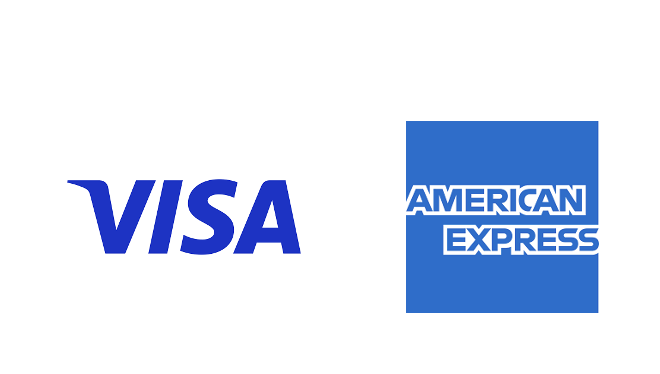 VISAとAMEX