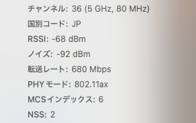 Mac miniの底面を上にしたときのWi-Fi情報