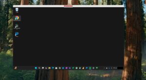 全画面表示を解除したあとのWindowsリモート接続